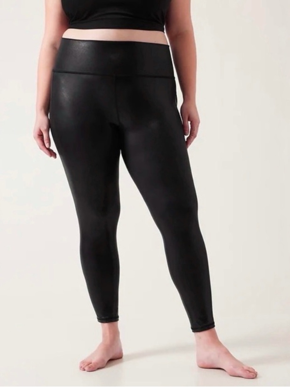 ATHLETA Elation Shine Legging Black 3X Plus High Rise Active